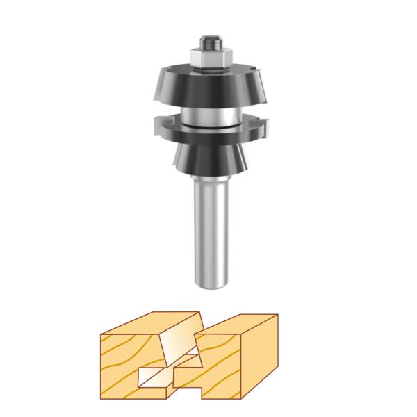 1/2 Shank Stacked Rail And Stile Router Bits For Interior Doors