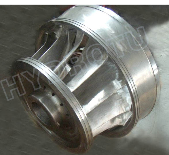 Efficient Stainless Steel Francis Turbine Runner Water Head 10m-300m Hydropower Component