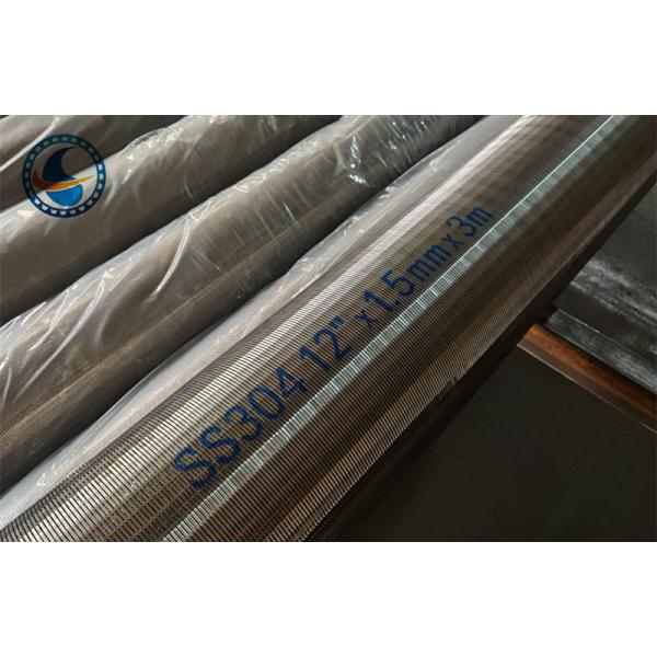 Collapse 100 Bar Water Well Screen Pipe Aisi 304 For 300 Meters Depth Well