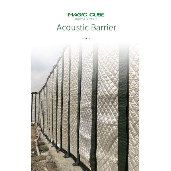Эффективный материал звукоизоляции на строительной площадке Акустический шумный барьер Stc 17-27dB