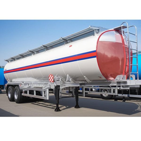 Aluminum Alloy Oil Tanker Semi Trailer with 40000 liters 56000 liters 60000 liters Capacity for Petrol Transport