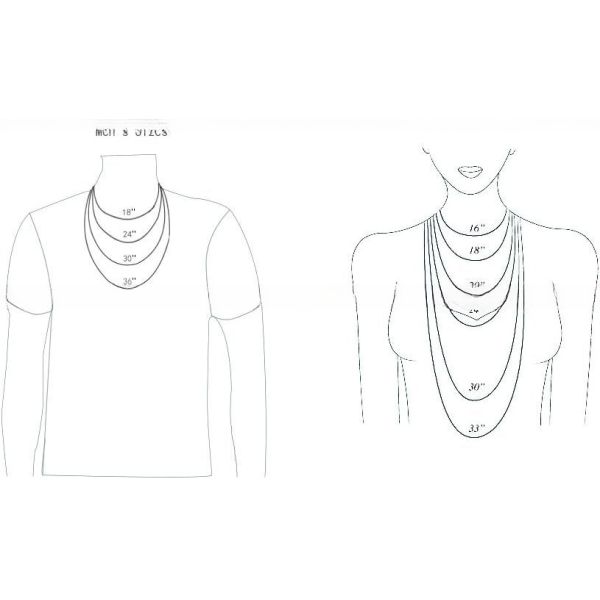 Collier chaîne de perles en acier inoxydable pour hommes et femmes avec expertise tierce