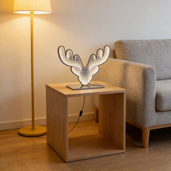 USB Christmas Abyss Mirror Light - Easy Install Holiday Decor with Endless Reflection