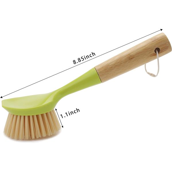 кухня щетинки 1.1in PBT Scrub скруббер блюда щетки с ручкой