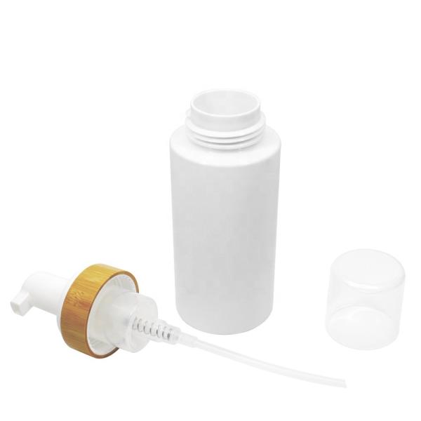 Cosmetic 43mm Liquid Soap Foam Pump with Bamboo for Bottle Envoironmet-Friendly