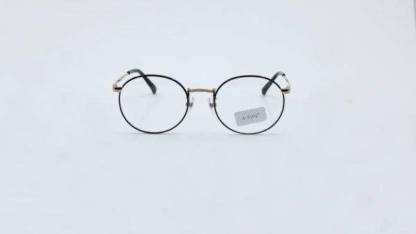 Two tone black gold eyeglasses vintage round titanium frame for Women Men clear lens anti blue eyeglasses