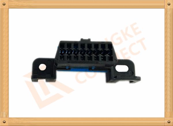 Automotive 16 Pin Obd Female Connector / Obd2 16 Pin Connector SOF009