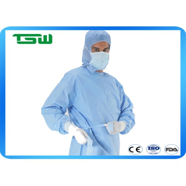 AAMI Level 2 / 3 54gsm Sterile SMS surgical gowns For Hospital