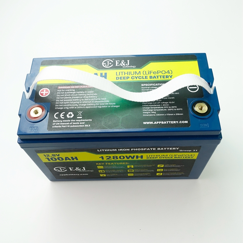 12V 100AH Lifepo4 Battery Mfg Prismatic Cell Lithium Iron Phosphate Battery Pack For RV