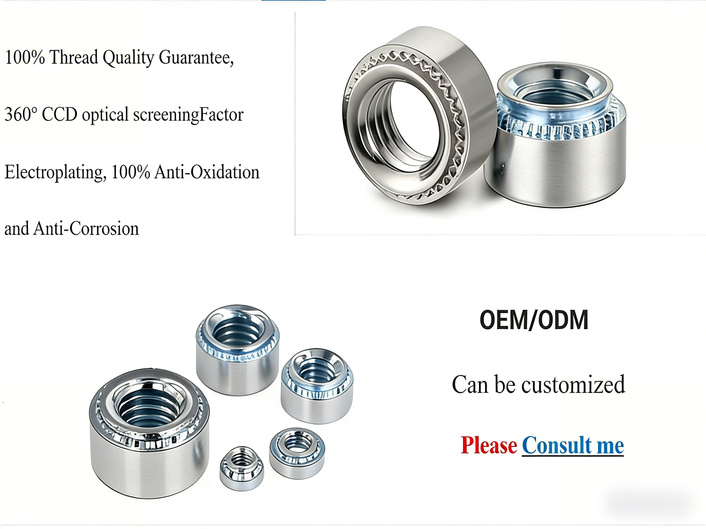 Non Standard Self Clinching Fasteners Space Saving Processing Press Fit Studs