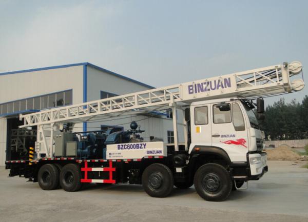 truck mounted mobile drilling rig 600m full hydraulic water well drilling rig