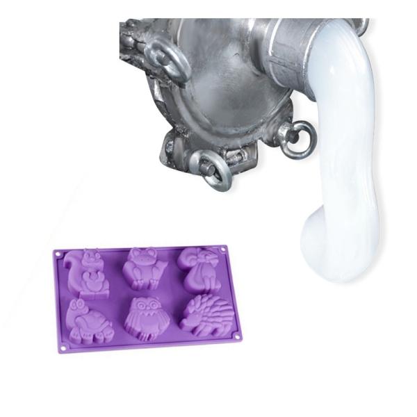 A borracha de silicone líquida 60 transparentes do bocal LSR suporta uma vida útil de 12 meses