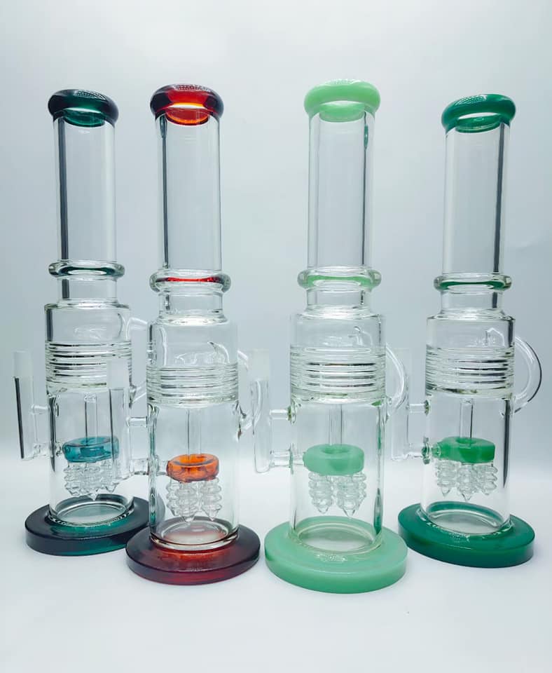 Кальян Beaker кальяна 12,5 труб водопровода дюйма куря светящий с шаром 14mm стеклянным