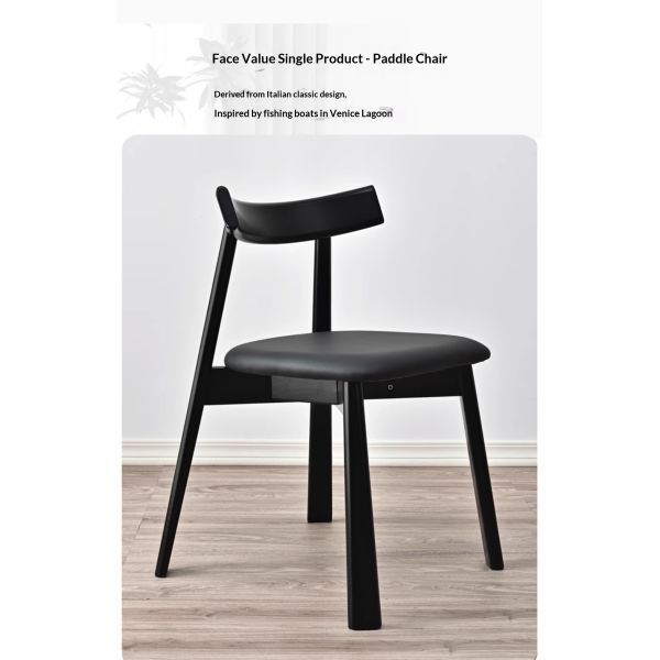 OEM Modern Backrest Upholstered Chair Restaurant Apartment Villa Bar Hotel Ergonomic Leather Chair Wooden Dining Room Chair
