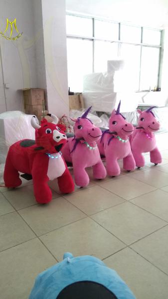 Hansel attractive  carnival plush animals for Christmas baby stuffed plush animal toys riding