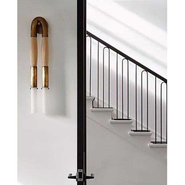 Copper Decor LED  Bedroom Corridor Hotel Living Dining Room Horsehair Sconce Wall Lamp  (WH-VR-148)