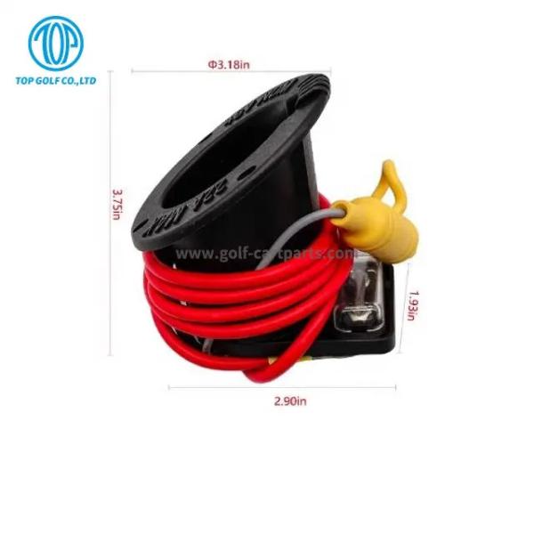 Electric Golf Cart Club Car Ds Charger Receptacle With 48V Fuse Assembly