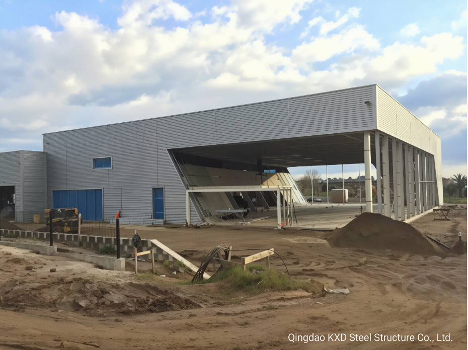 Customizable Span Prefab Steel Structure Metallic Frame Warehouse with Hot Dip Galvanizing and Light Weight Design