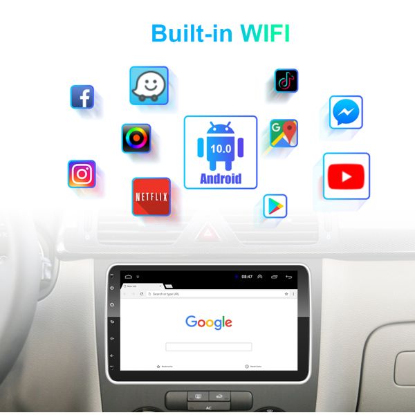 10 дюймовый вращающийся экран 1 Дини Android автомобильный мультимедийный проигрыватель с управлением рулем