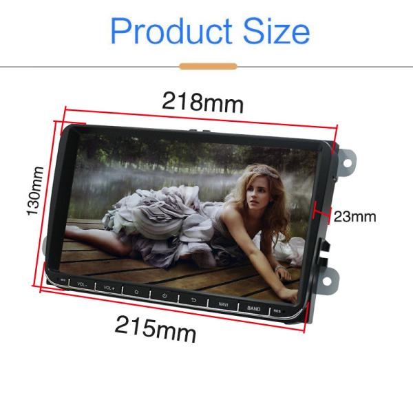 Volkswagen 9 Inch Double Din Car Stereo Head Unit Autoradio Carplay Capacitive Screen