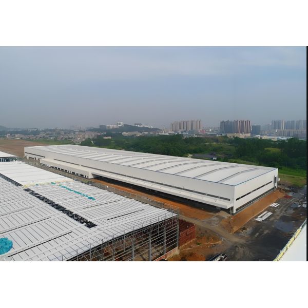 Hot Dip Galvanized Steel Shed Construction Prefabricated Warehouse Building Q355 Frame 25m Span Industrial Storage Shelter