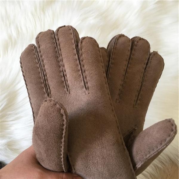 Women sheepskin winter gloves 100% Handmade Real wool lining Gloves Mittens