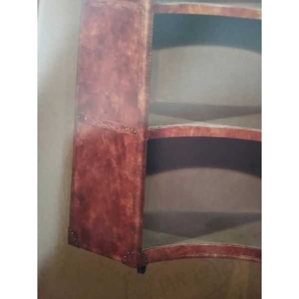 living room Home Office Bookcase Genuine Leather Coner Plywood Frame With Trundles