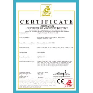 Qingdao Hornquip Machinery Co., Ltd Сертификации