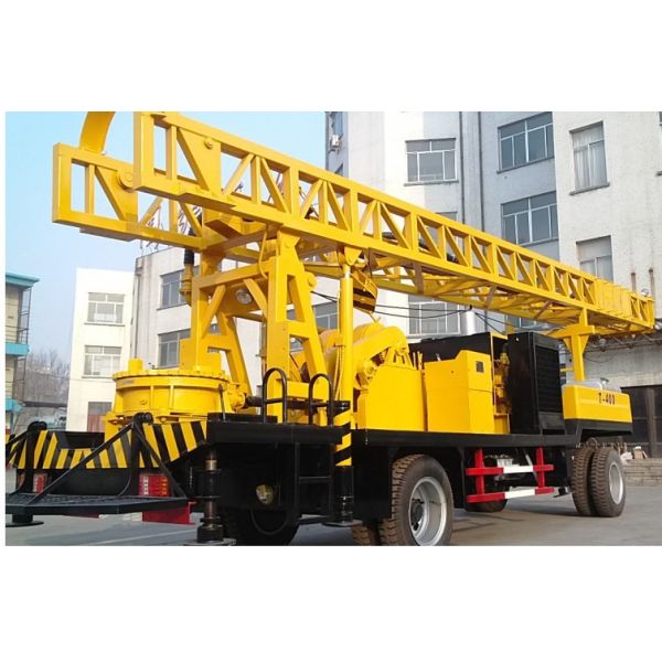 Trailer Type Small Water Well Drilling Rig Machine T-400