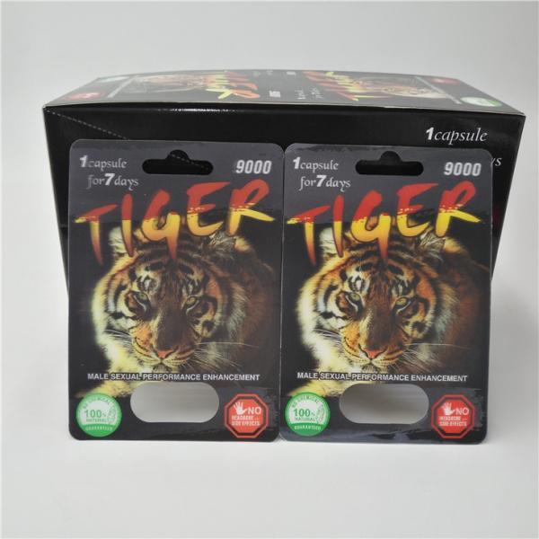 12mm Cap Rhino Male Pills 3D Card Blister Card Packaging