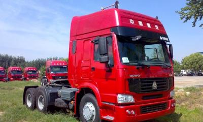 Sinotruk Howo 6x4 371hp Prime Mover Tractor Truck With Two Sleepers WD615.47 Engine