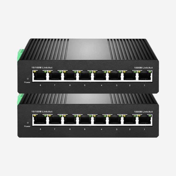 portos manejáveis de Gigabit Ethernet do interruptor esperto industrial de 4K VLAN 8