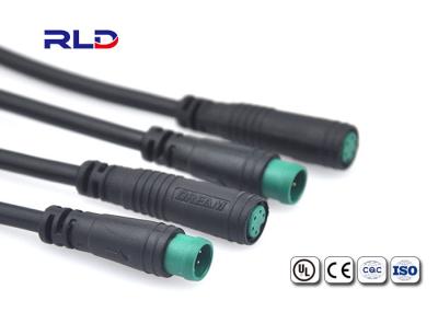 Conector do cabo distribuidor de corrente de Ebike 2 Pin Waterproof Connector Plug M8 IP65