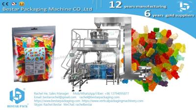 Automated Candy Packaging: 4-Station Doypack Machine For 500G Zip Bags with auto weighing BSDP-260