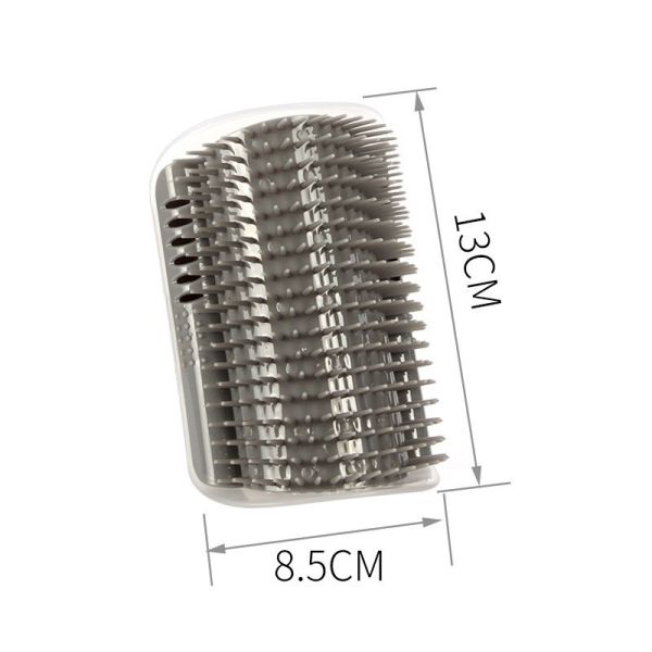 Herramienta de limpieza de cabello para mascotas Función limpia gato auto-peinador de pared Esquina peine de gato cepillo