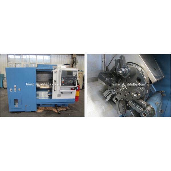 Twin Spindle FANUC Slant Bed CNC Lathe AK-25 with 12 Tool Post Stations