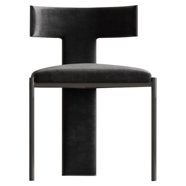 Italian Dining Chairs High-end Design Light Luxury Minimalist Coffee Shop Solid Wood Dining Table Chairs