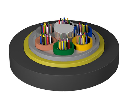 OEM Flexible ADSS Dielectric Armored Fiber Optic Cable No Metal Material