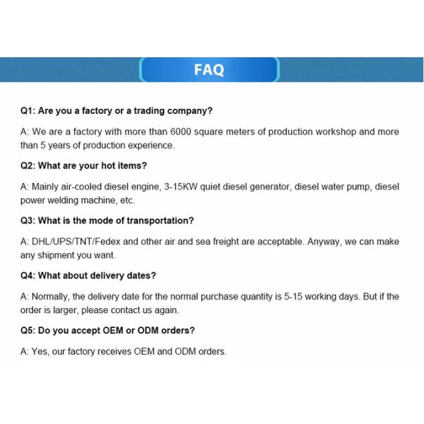 170F 190F Single Cylinder 7.5hp Farm Irrigation Water Pump 420cm3