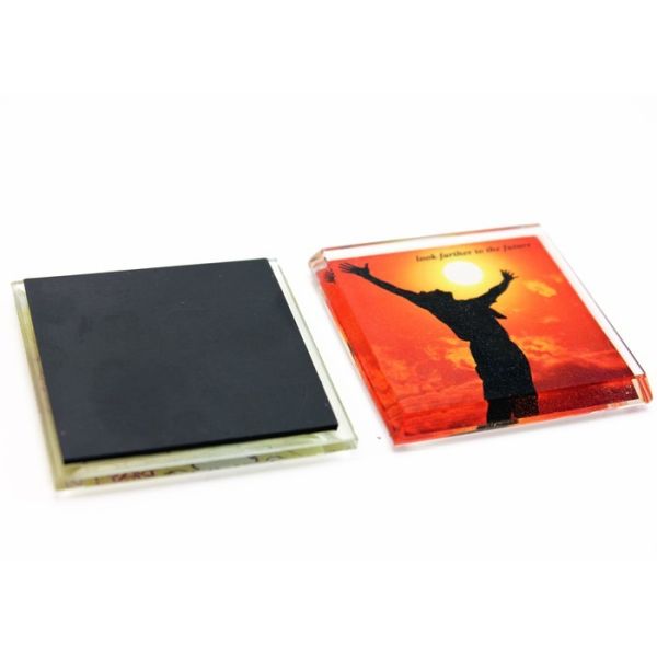STRONG & DURABLE Glass Fridge Magnets, Acrylic Magnetic Refrigerator Sticker Home Decoration