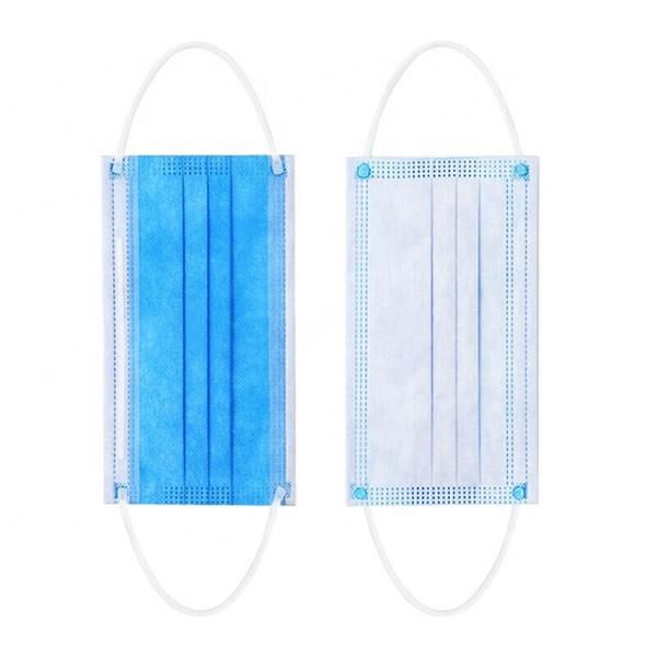 Non Woven Dental Clinic Surgical 3 Layer Face Mask Earloop Anti - Viruse