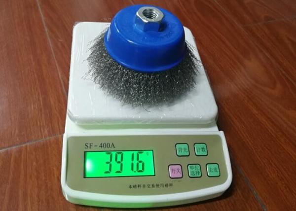 Rotary Blue Cup Stainless Steel Wire Cup Brush For Cleaning Welds