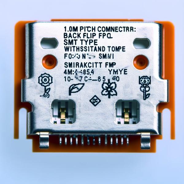 1.0mm Pitch FPC Connector Back Flip SMT Type -40C to 85C