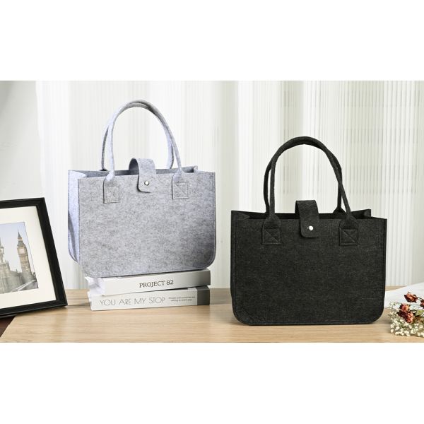 Shopping Felt Bag With Handles Grocery Tote Bags For Grocery Shopping Travel Study Gym Lunch Bag Commuter Handbags Book Storage Bags Eco-Friendly Bags