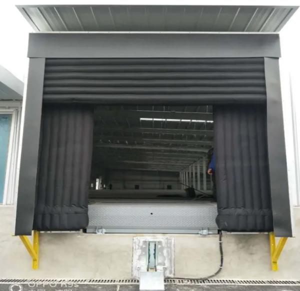 Sistema de carga ajustable de alta durabilidad Camión de ahorro de energía Contenedor Bajas de carga con bolsas de aire Refugio para puertas con color personalizado