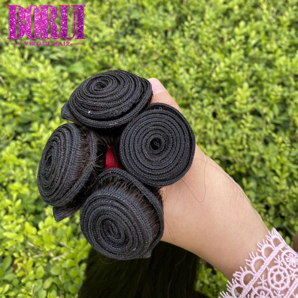 8-30 Inchs Virgin Peruvian Human Hair Straight Peruvian Bundles Wefts Extensions