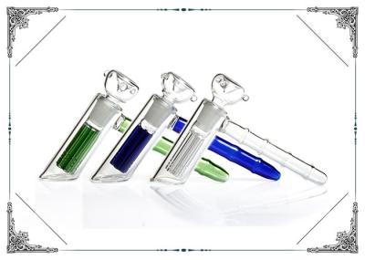 Hammer Glass Water Bubbler 6.7 Inches Length With Colored 6 Arms Tree Percolator