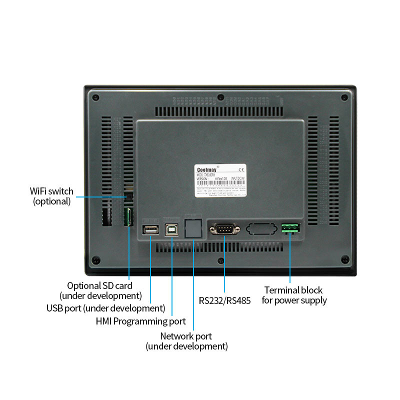 Пикселы пульта управления 145mA 300cd/m2 1024×600 протокола HMI MODBUS