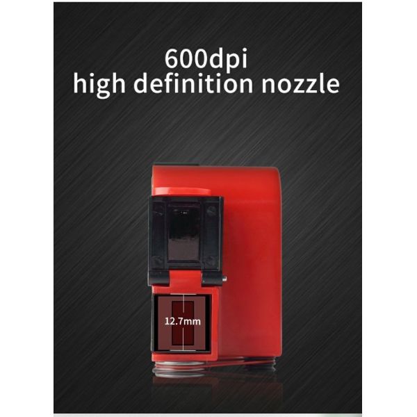 12.7 mm Printing Height Mini Handheld Bottle Inkjet Printer for Paper Material