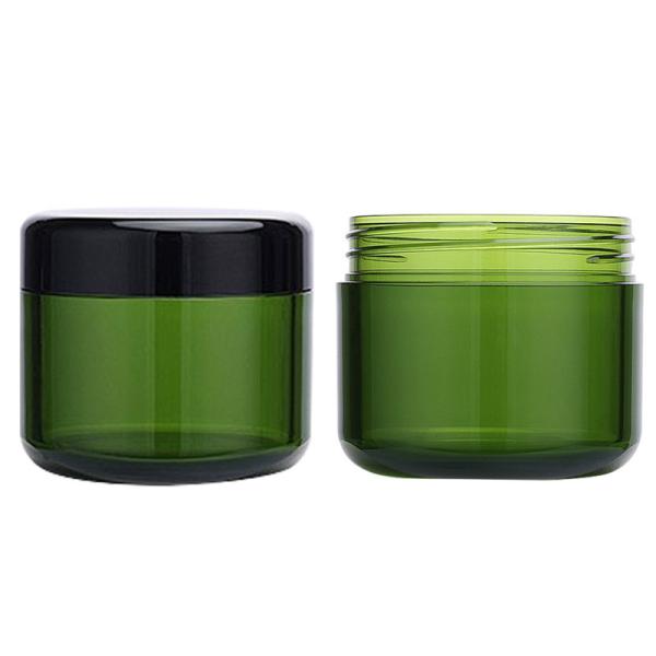 O vidro cosmético verde de algas da cúrcuma 6.8OZ 200ml range o logotipo feito sob encomenda